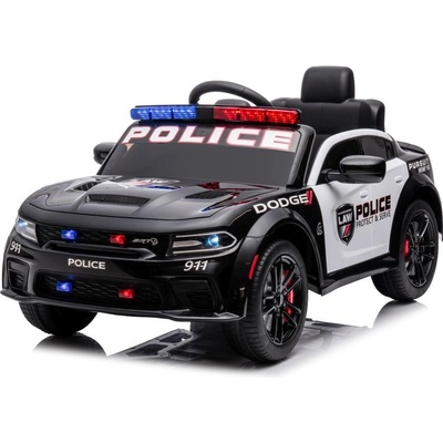 Mamido Elektrické autíčko Dodge Charger policejní bílá