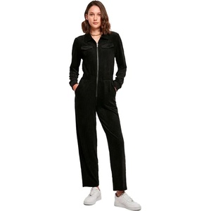 Urban classics Гащеризон Urban classics Velvet Rib Boiler long sleeve jumpsuit - Black (Black)