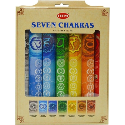 Hem Vonné tyčinky 7 Chakras Dárková sada 7 x 20 ks – Sleviste.cz