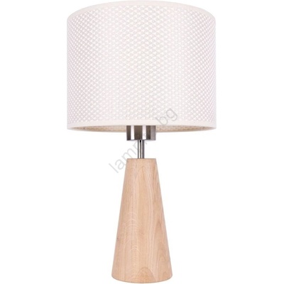 SPOT Light 7017403211528 - Настолна лампа MERCEDES 1xE27/40W/230V дъб (SP1133)