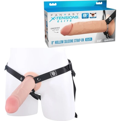 Силиконов пенис колан, двойна плътност, 21, 6см. - Strap-on Dual Density (PIPE416021)