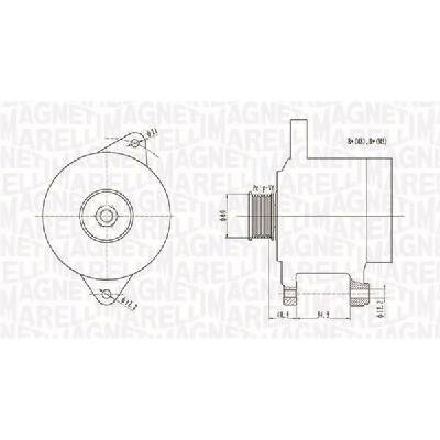 Alternátor MAGNETI MARELLI 063731718010