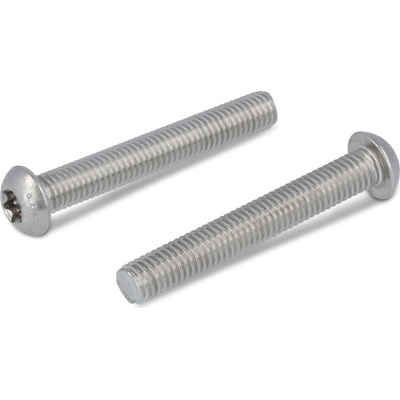 INOX ISO 7380-1 šrouby s půlkulatou hlavou na TORX, celý závit, nerez A4 Varianta: ISO 7380-1 šroub půlkulatá hlava na TORX celozávit, nerez A4 M6X25/25 TX30 – Sleviste.cz