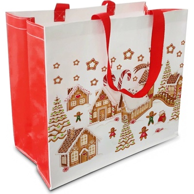 Nákupná taška TORO 43x37x21,5cm perníčková dedinka