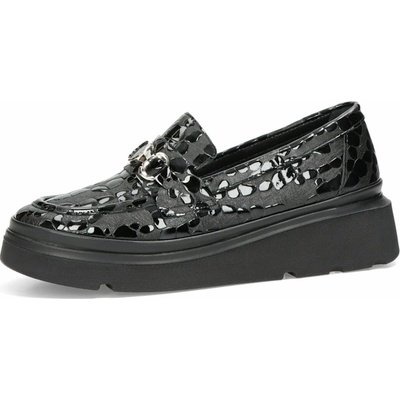 Etimee dámské kožené polobotky černé