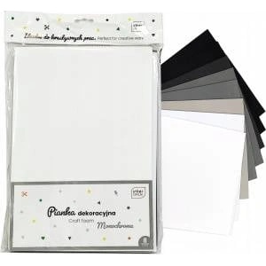 Interdruk Foam sheet Noster decorative foam MONOCHROME color: mix 8 sheets. [mm: ] 210x297 (8pcs)