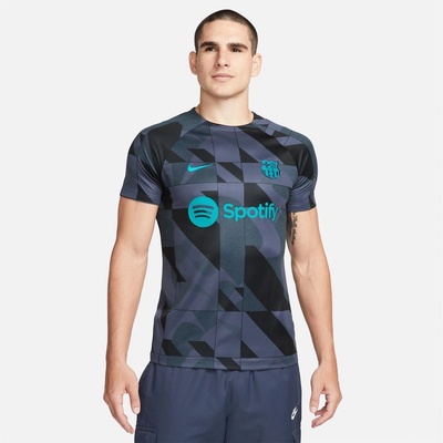 Nike Barcelona Academy Pro Third Men's Nike Dri-FIT Soccer Pre-Match Top - Black/Energy