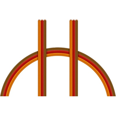 Kavan Kabel třížilový plochý tlustý JR 0.25mm2 PVC