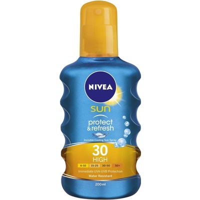 Nivea Sun Protect & Refresh Invisible Cooling Mist chladivý neviditelný spray na opaľovanie SPF30 200 ml