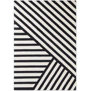 Elle Decoration Черно-бял ръчно изработен вълнен килим 200x290 cm Stryve Noir - Elle Decoration (106358-200x290)