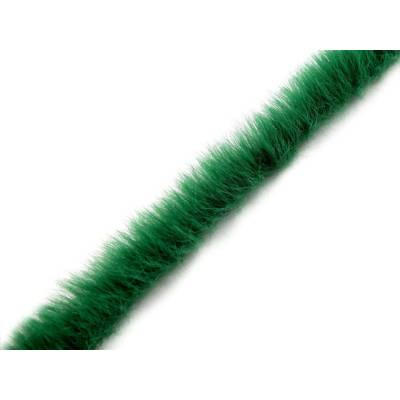 Oděvní / dekorační kožešinový proužek plochý, řezaný šíře 1,5 cm Varianta: 12 zelená, Balení: 1 m 57755/147170/265962