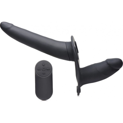 Strap U Pegger Beginner Vibrating Double Dildo