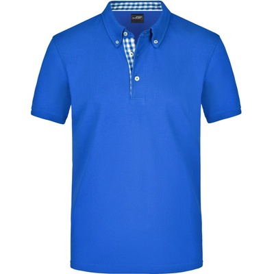 James & Nicholson polokošile JN 964 button-down krátký rukáv pánská bílá
