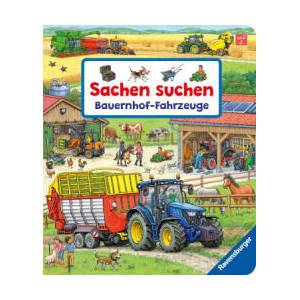 Sachen suchen: Bauernhof-Fahrzeuge, Pappbilderbuch mit Traktor, Mähdrescher und vielem mehr. Für Fahrzeugfans ab 2 Jahren | Stefan Seidel (ISBN: 9783473420599)