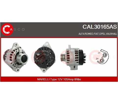 Alternátor CASCO CAL30165AS