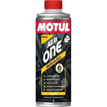 Motul Многофункционална почистваща добавка motul all in one diesel 1л (all in one diesel 1l)