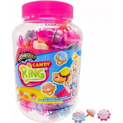 Johny Bee Ring Candy pudrové prsteny 170 ks 935 g