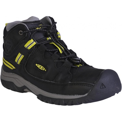 Keen trekové boty Targhee Mid Wp Youth Black/Steel Grey