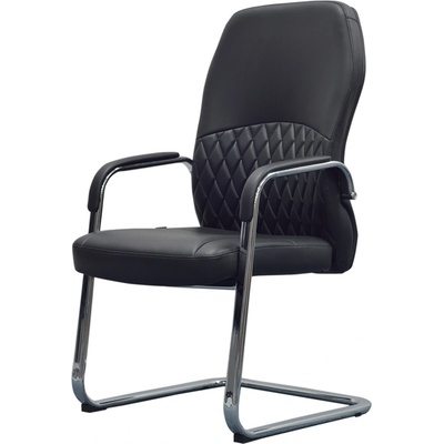 RFG Посетителски стол RFG CRONO M, екокожа, до 150 kg, черен, 2 броя в комплект (4010100241)