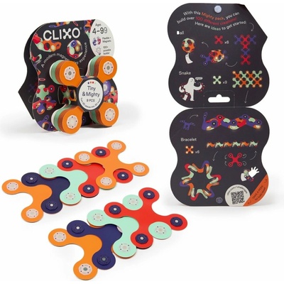 CLIXO Tiny & Mighty Space - magnetická stavebnice 9 ks