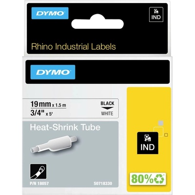 etikety DYMO IND RHINO 18057 polyolefin Farba pásky: biela Farba písma:čierna 19 mm 1.5 m