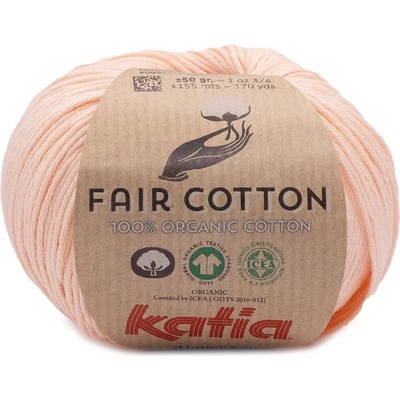 FAIR COTTON Katia Farby FAIR COTTON: 55 svetlá lososová