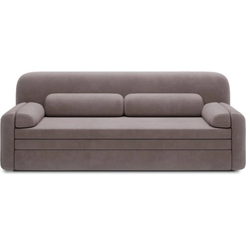 Eltap Кафяв разтегателен диван с място за съхранение от рипсено кадифе 236 cm Elioss - ELTAP (SO-ELIO-22TAB)