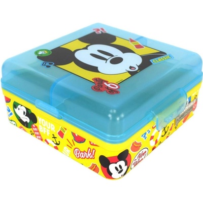 Stor Delený plastový box na desiatu Mickey Mouse 74393
