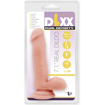 Dream Toys Mister Dixx Dual Density 7,1" Real Dildo realistické dildo 18 x 3,8 cm