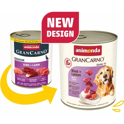 Animonda GranCarno Senior hovězí a jehně 800 g