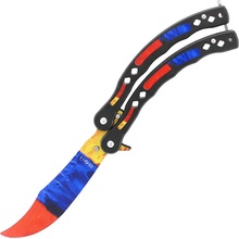 Marble Fade Motýlik nôž tréningový