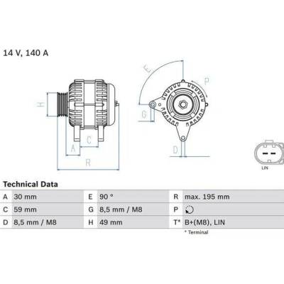 BOSCH Generátor 0986082250