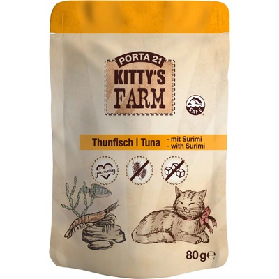 Feline Porta Kitty´s Farm tuniak a surimi 80 g