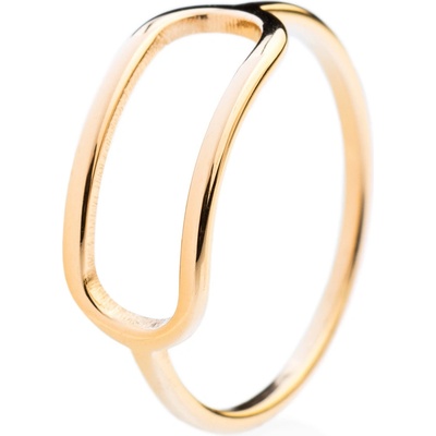 Franco Bene Golden Eye prsten úzký pozlacený 347