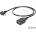 Delock USB мини мъжки към женски завъртян USB 2.0-A OTG кабел, 50 cm