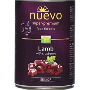 nuevo Cat Senior Lamb за възрастни котки над 7 години агне с боровинки 400gr