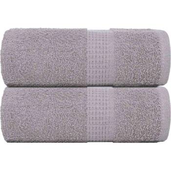 vidaXL Кърпи за пране FROGN 2 бр. сиви 30x30 см 360 г/м2 (136824)