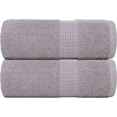 vidaXL Кърпи за пране FROGN 2 бр. сиви 30x30 см 360 г/м2 (136824)