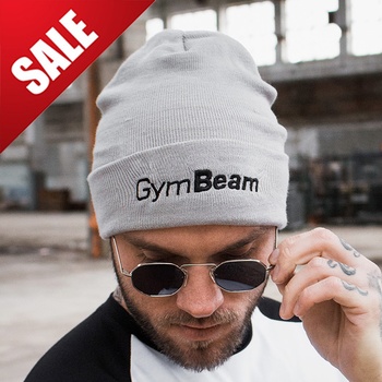 GymBeam zimní čepice beanie grey