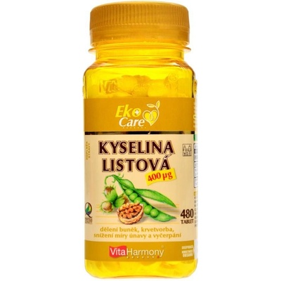 VitaHarmony Kyselina Listová 400mcg 480 tablet