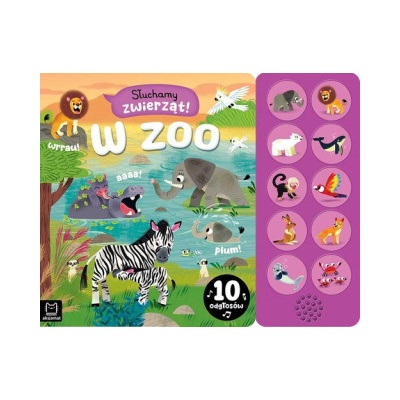 Aksjomat Słuchamy zwierząt! W zoo 10 odgłosów | Bator Agnieszka