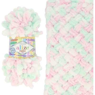 Alize Puffy Color 6052 ružovo mentolová