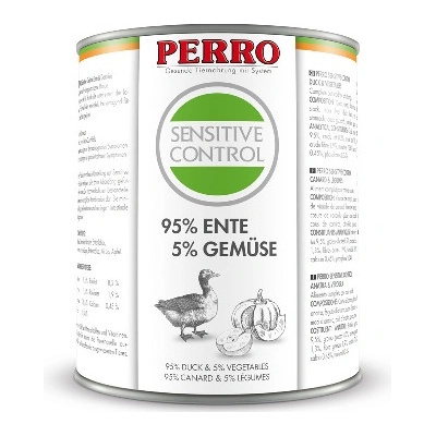 Perro Sensitive Control Kačka Zelenina 820 g