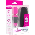 PalmPower Pocket Wand - мини вибратор масажор - розово/черно