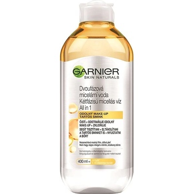 Garnier Skin Naturals Two-Phase Micellar Water All In One čisticí a zklidňující micelární voda 400 ml