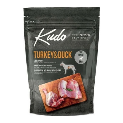 Kudo dog Mini Junior Morka a kačka 3 kg