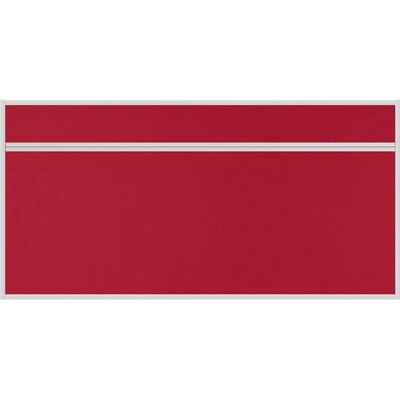 VMS VISION Stolový akustický paraván AKUSTIK ekoTAB ostrý roh 160 x 80 cm červený