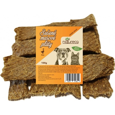 Natureca pochoutka Masové pláty-Husa, 100%maso 100 g