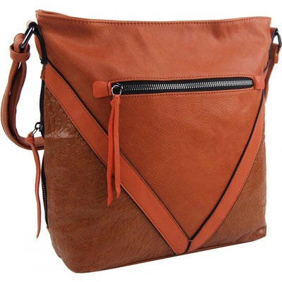 Rosy bag středně velká crossbody dámská kabelka XH5047 Oranžová