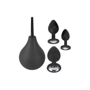 ORION Black Velvets Анален комплект със силиконов душ (P25006)